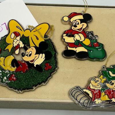 3 pc Mickey Mouse ornaments