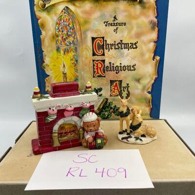 Christmas book & figurines