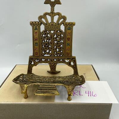 Brass oriental stand