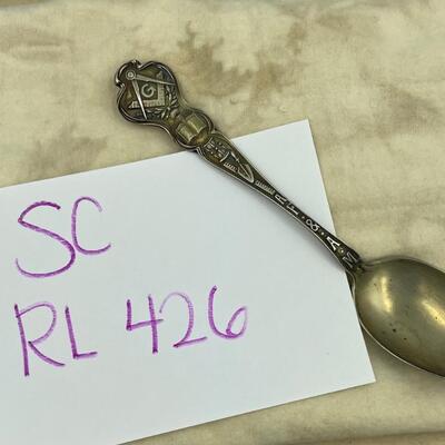 Masonâ€™s sterling spoon