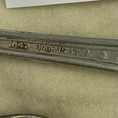 2 pc 1847 Rogers Bros extra large spoons