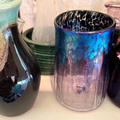 Floral 1 shelf, ceramic, glass vases and floral supplies