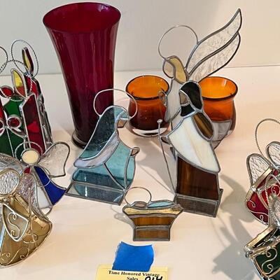 Stained Glass Nativity scene
