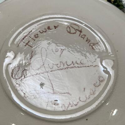 Table full of collectible glass and ceramics,  Noritake Quail plate with COA