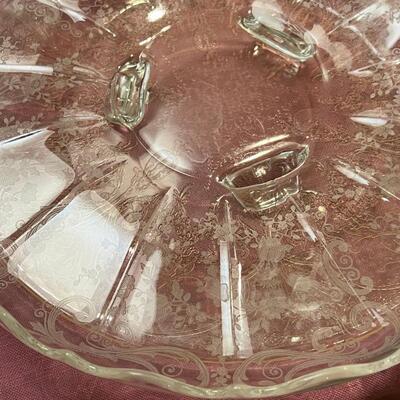 Table full of collectible glass and ceramics,  Noritake Quail plate with COA