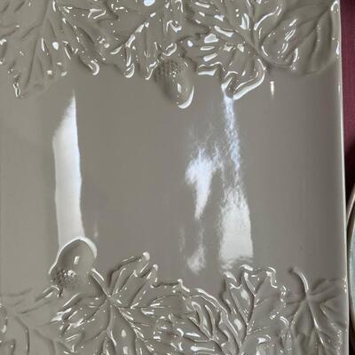 Table full of collectible glass and ceramics,  Noritake Quail plate with COA