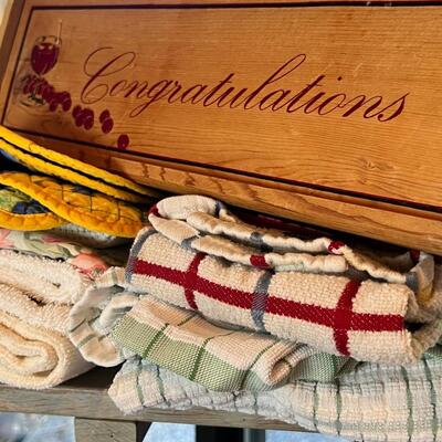 Kitchen towels and lots of seasonal flags