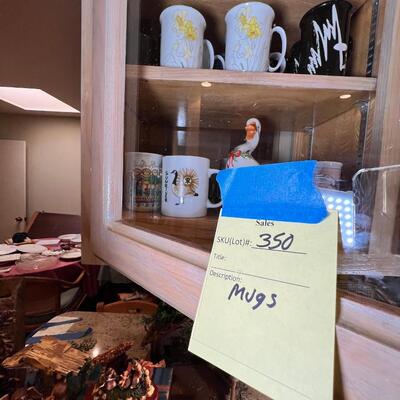 Goose figurine, geese mugs, coffee cups