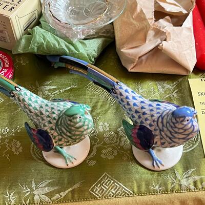 Candles and home decor, pheasants, new in box candle snuffer