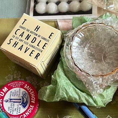 Candles and home decor, pheasants, new in box candle snuffer