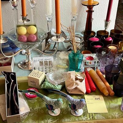 Candles and home decor, pheasants, new in box candle snuffer