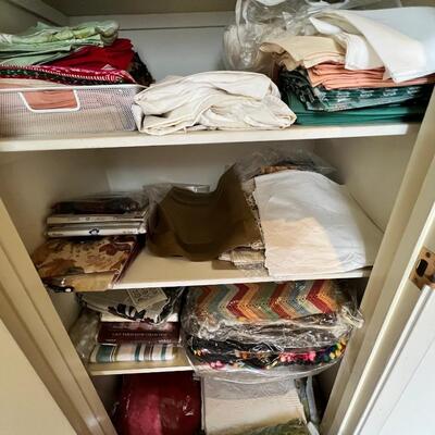 Contents of linen closet
