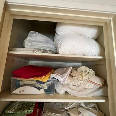 Contents of linen closet
