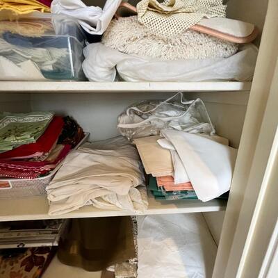 Contents of linen closet