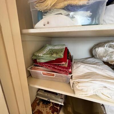 Contents of linen closet
