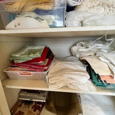 Contents of linen closet