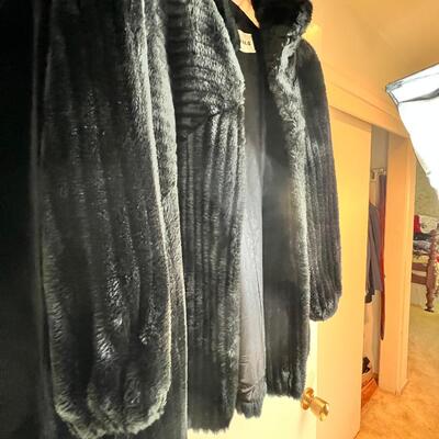 Black fun shortie and black velvet cover up Large