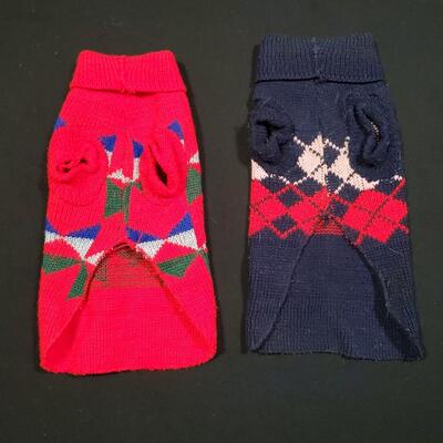 2 Dog Sweaters - Like New - No Tags - A
