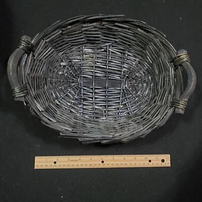 Oval Black Basket