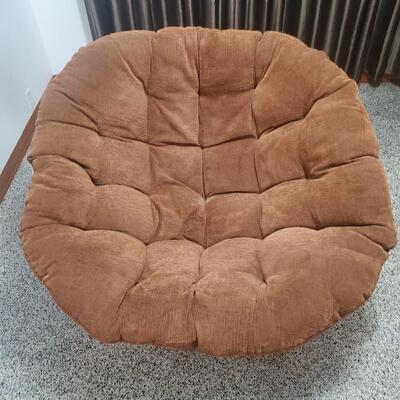 Papasan Chair & Brown Cushion