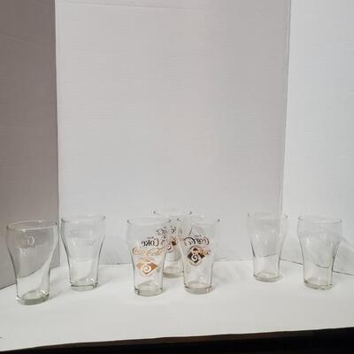 7 Coca-Cola Drinking Glasses