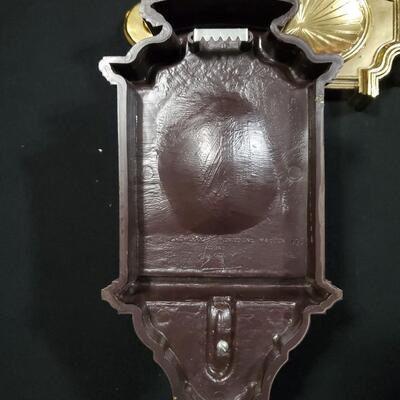 2 Wall Sconces Gold Plastic Pair