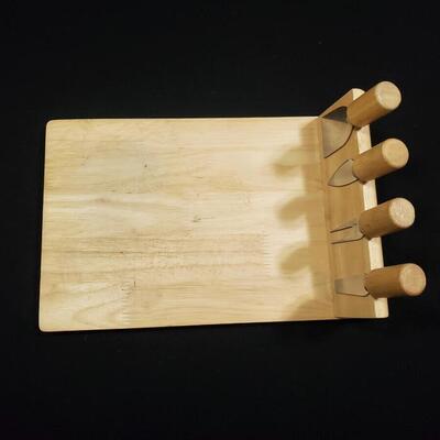 Cheese Board and Knives 5 Piece Set