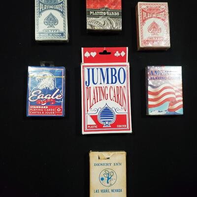 6 Packs of Playing Cards +  1 Jumbo Pack