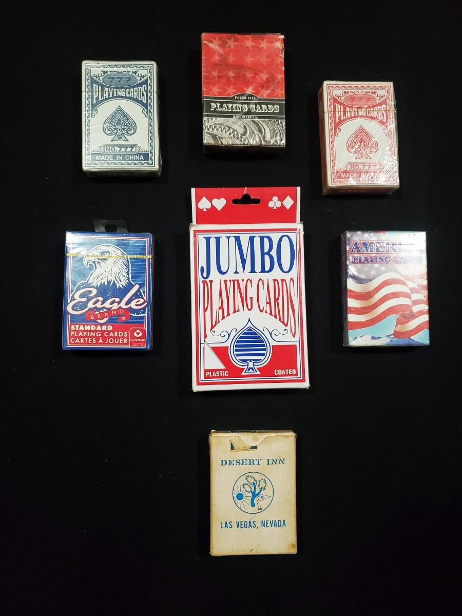 6 Packs of Playing Cards + 1 Jumbo Pack