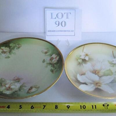 2 Pretty Antique Plates, One is RS Germany