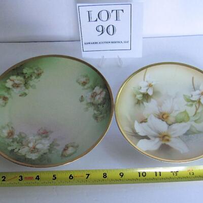 2 Pretty Antique Plates, One is RS Germany