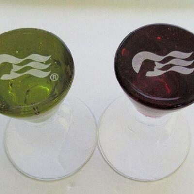 2 Paperweight Shot Glasses, Princess Cruise Lines