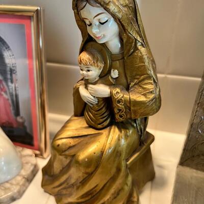 Mary and Jesus figurine lot