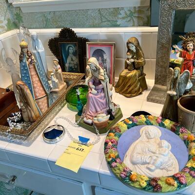 Mary and Jesus figurine lot