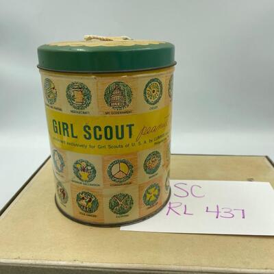 Vintage Girl Scout string can