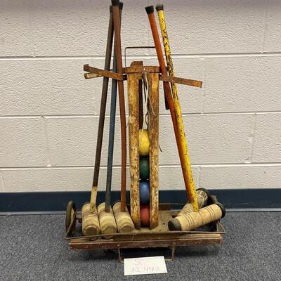 Rollaway croquet set