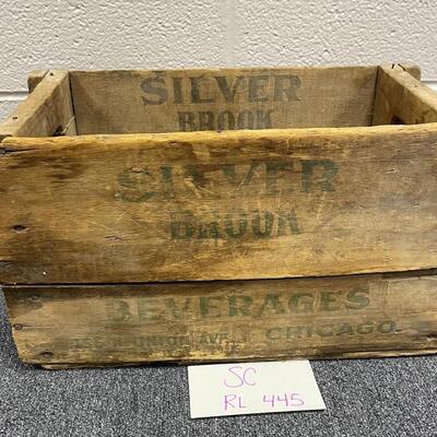Silver Brooks beverage crate