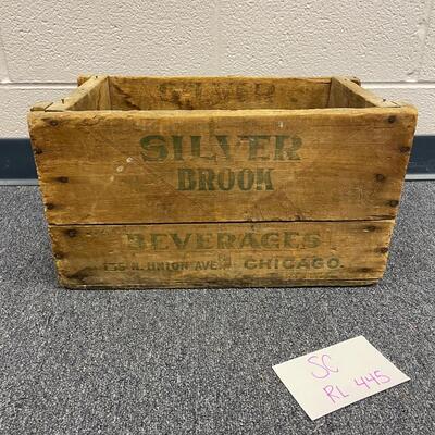Silver Brooks beverage crate