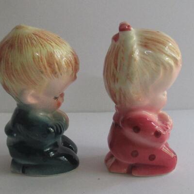 Praying Boy and Girl Salt and Pepper Shakers
