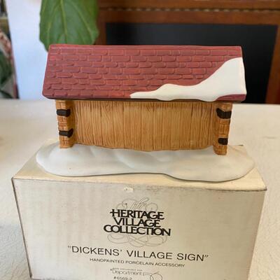 Department 56 ~ â€œ DICKENS VILLAGE SIGNâ€