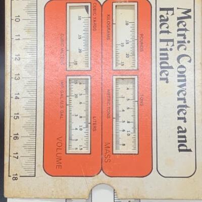 AP - Associated Press ðŸ“° Vintage Metric Converter and Fact ðŸ“š Finder 8â€ long x 4â€ deep approx