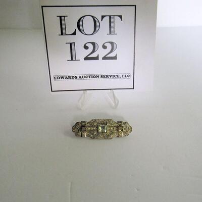 Neat Art Deco Rhinestone Broach