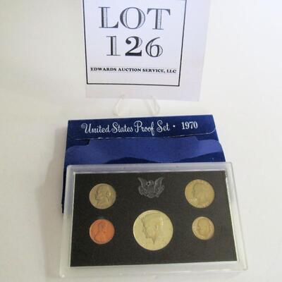 1970 US Mint Proof Set, 40% Silver Kennedy Half