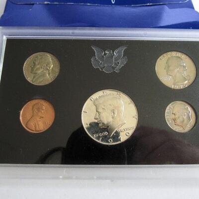 1970 US Mint Proof Set, 40% Silver Kennedy Half