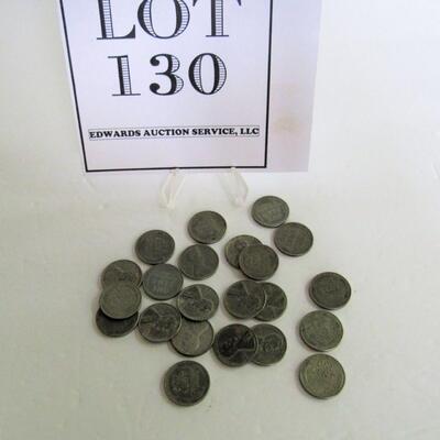 Lot of 22 Steel Pennies, 1943 P & D