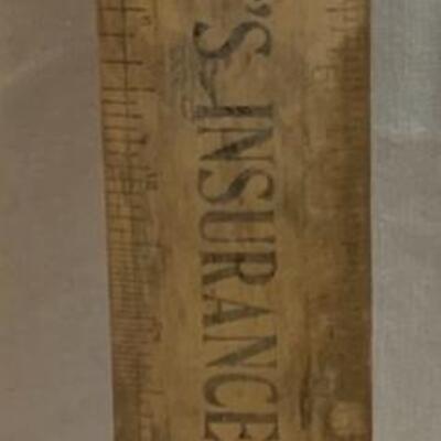 Vintage Wood ðŸªµ Rulers ðŸ“ with advertising  - 15â€ each approx