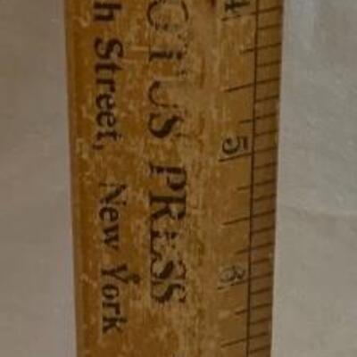 Vintage Wood ðŸªµ Rulers ðŸ“ with advertising  - 15â€ each approx