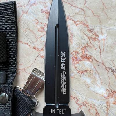 United XM 48 stainless steel combat toothpick knife