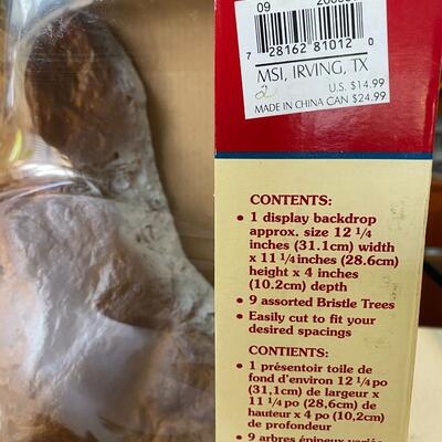 Village Landscape ~ Mountain Backdrop w/ trees