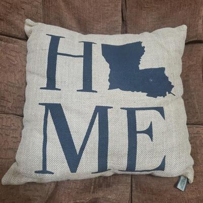 Decorative Throw Pillow - Louisiana Home - Like New